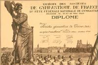 Prix d'excellence alla 51^ Fête fédérale Nationale de Gymnastique - Orléans, 18-20 maggio 1929 