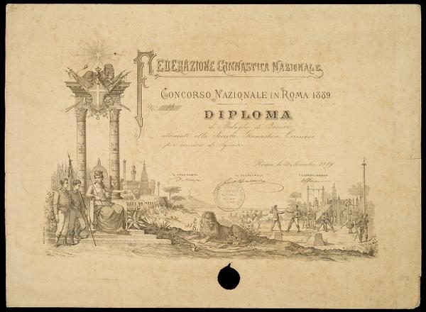 Concorso ginnastico F.G.N. del 24 novembre 1889