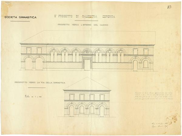 Progetto palestra coperta